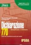 Dichiarazione 770 2003