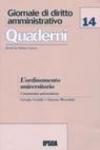 L'ordinamento universitario. L'autonomia universitaria