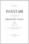 Inventari dei manoscritti delle biblioteche d'Italia: 3