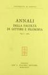 Annali della Facoltà di lettere e filosofia dell'Università di Padova (1976)