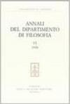 Annali del Dipartimento di filosofia, Università di Firenze: 6