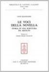 Le voci della novella. Storia di una scrittura da ascolto