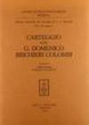Carteggio con G. Domenico Brichieri Colombi