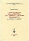 L'insegnamento della filosofia alla «Sapienza» di Roma nel Seicento. Le cattedre e i maestri