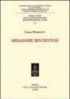 Menandri Sententiae (Corpus dei papiri fil. greci lat. Studi)
