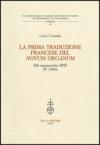 La prima traduzione francese del «Novum Organum» dal manoscritto BNF FF 1906