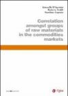 Correlation amongst groups of raw materials in the commodities markets