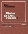 Etudes de droit romain