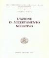 L'azione di accertamento negativo