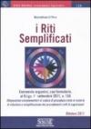 I riti semplificati