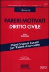 Pareri motivati. Diritto civile