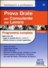 Prova orale per consulente del lavoro. Programma completo