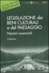 Legislazione dei beni culturali e del paesaggio. Nozioni essenziali