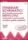 Itinerari schematici dei principali argomenti di diritto civile sostanziale e processuale con letture guidate esplicative