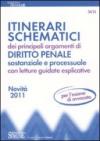 54/14 ITINERARI SCHEMATICI dei principali argomenti di Diritto Penale sostanziale e processuale