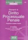 Elementi di diritto processuale penale