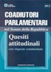 Coadiutori parlamentari nel Senato della Repubblica. Quesiti