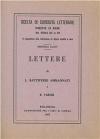 Lettere a B. Varchi (rist. anast.)