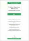 Problemi di gestione dell'impresa: 31