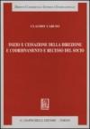 Inizio e cessazione della direzione e coordinamento e recesso del socio