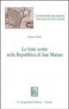 Le fonti scritte nella Repubblica di San Marino