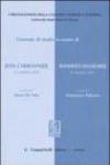 Giornate di studio in onore di Jean Carbonnier (13 ottobre 2000), Winfried Hassemer (20 ottobre 2001)