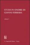 Studi in onore di Gianni Ferrara