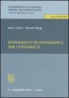 Fondamenti di informatica per l'università
