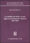 La stabilità nel diritto vivente. Saggi su licenziamenti e dintorni (2007-2009)