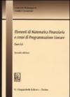 Elementi di matematica finanziaria e cenni di programmazione lineare. Esercizi