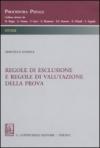 Regole di esclusione e regole di valutazione della prova