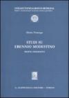 Studi su Erennio Modestino. Profili biografici