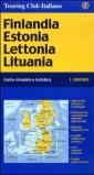 Finlandia, Estonia, Lettonia, Lituania 1:800.000