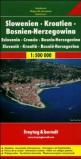 Slovenia, Croatia, Bosnia, Herzegovina 1:500.000