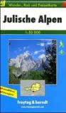 Alpi Giulie 1:50.000. Carta turistica per ciclisti ed escursionisti. Ediz. italiana e tedesca