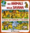 Gli animali della savana. Libro puzzle