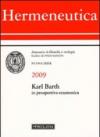 Hermeneutica. Annuario di filosofia e teologia (2009). Karl Barth in prospettiva ecumenica