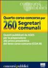 Quarto corso-concorso per 260 Segretari comunali