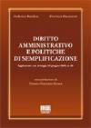 Diritto amministrativo e politiche di semplificazione