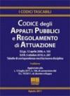 Codice degli appalti pubblici e regolamento di attuazione
