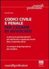 Codici civile e penale per l'esame di avvocato
