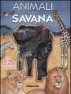 Animali nella savana. Ediz. illustrata. Con gadget