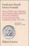 Dalla lotta alla malaria alla nascita dell'Istituto di Sanità Pubblica. Il ruolo della Rockefeller Foundation in Italia: 1922-1934