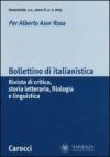 Bollettino di italianistica. Rivista di critica, storia letteraria, filologia e linguistica (2013)