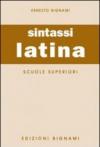 Sintassi latina. Per le Scuole superiori