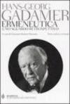 Ermeneutica. Uno sguardo retrospettivo. Testo tedesco a fronte