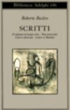 Scritti: Il capitano di lungo corso-Note senza testo-Lettere editoriali-Lettere a Montale