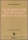 Gli agrimensori nel processo privato romano