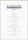 Criminalia. Annuario di scienze penalistiche (2007)