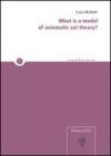 What is a model of axiomatic set theory?